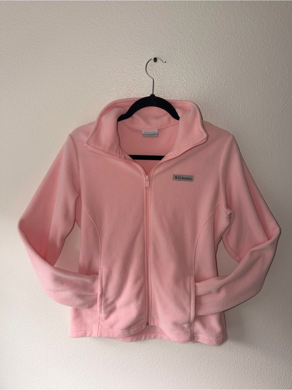 Columbia Pink Full-Zip Fleece Jacket